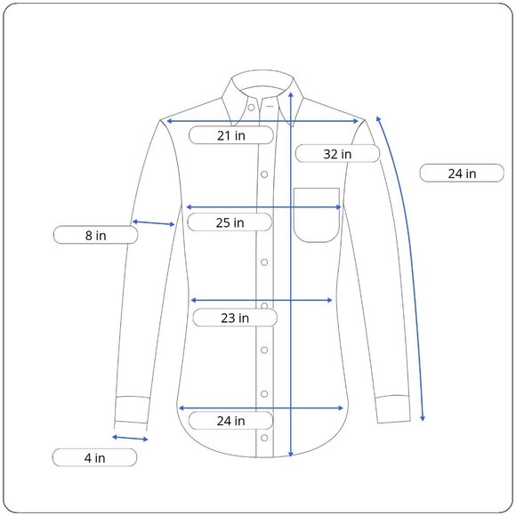 Ike Behar Men's Blue Button Up Shirt Sz 17/35 - Picture 6 of 6